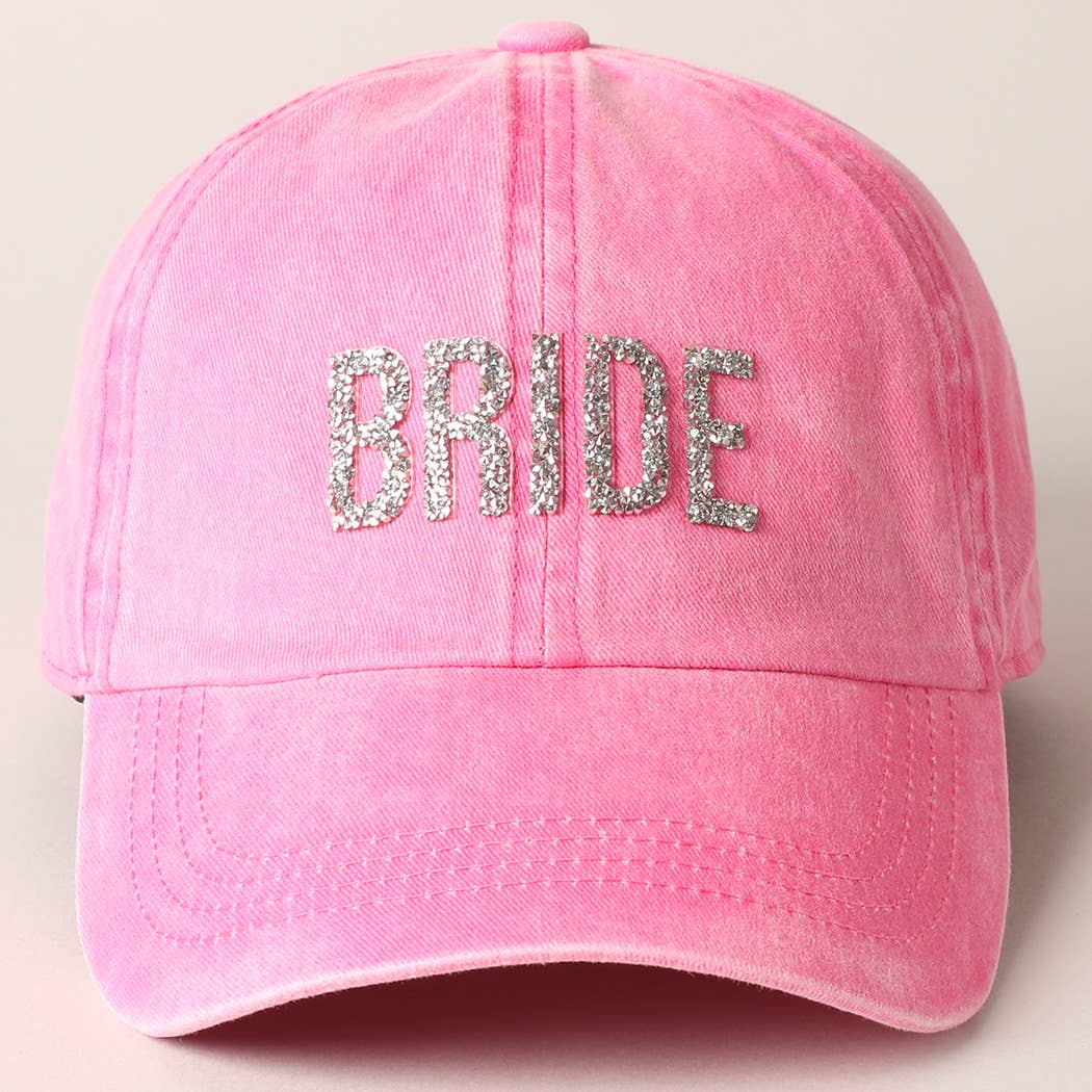 Bride Glitter Letter Patch Baseball Cap