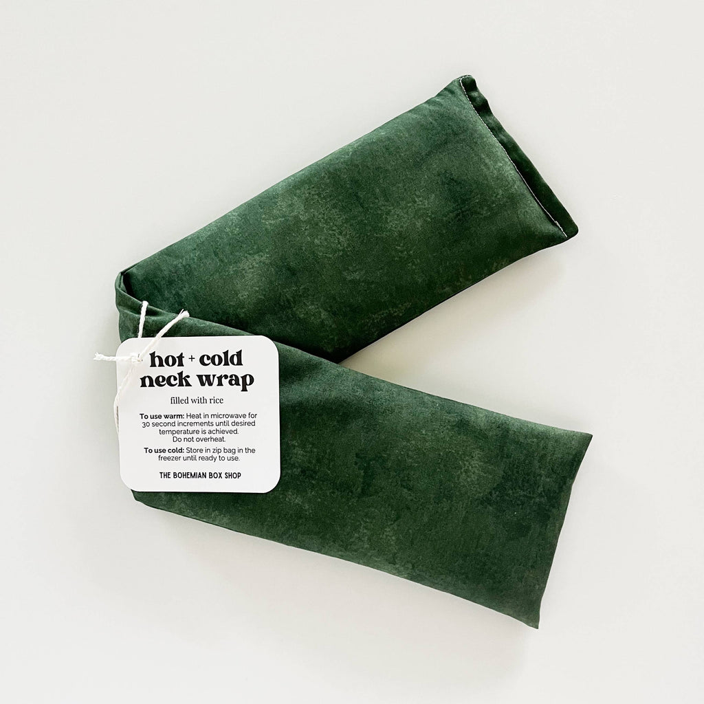 Hot & Cold Therapy Neck Wrap - Forest Green