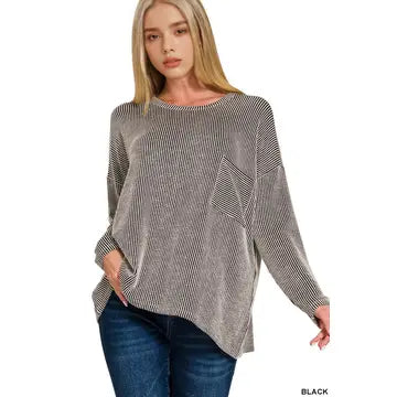 Casual Charm Striped Tee