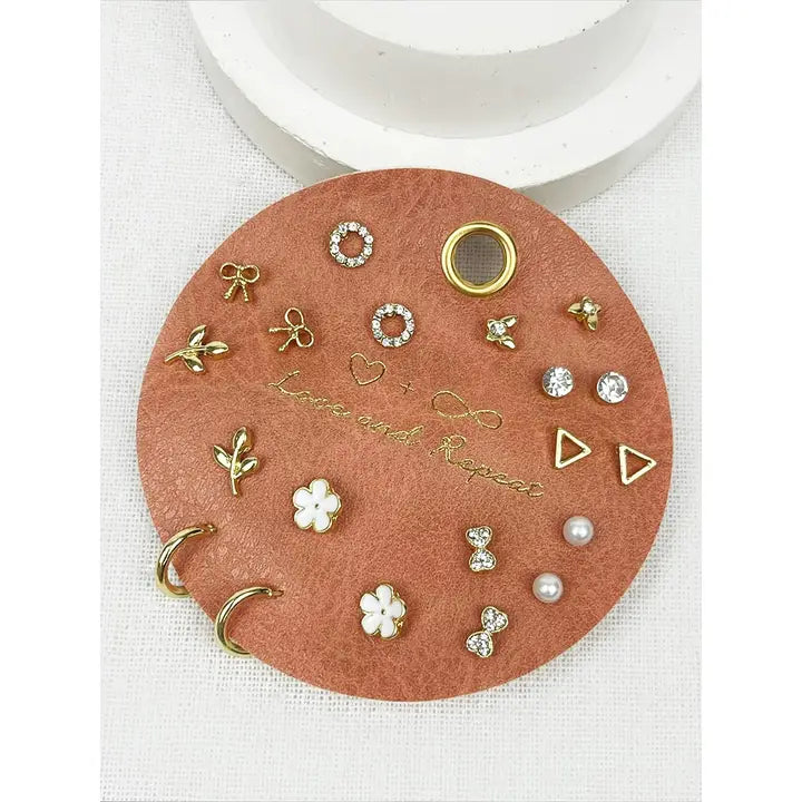 Minimalist Everyday Huggie Earring Set