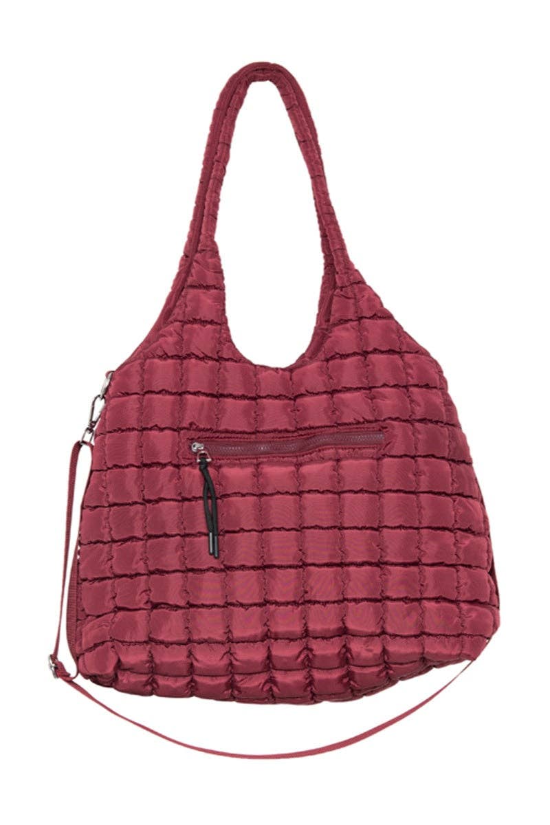 Cabernet Puffer Tote