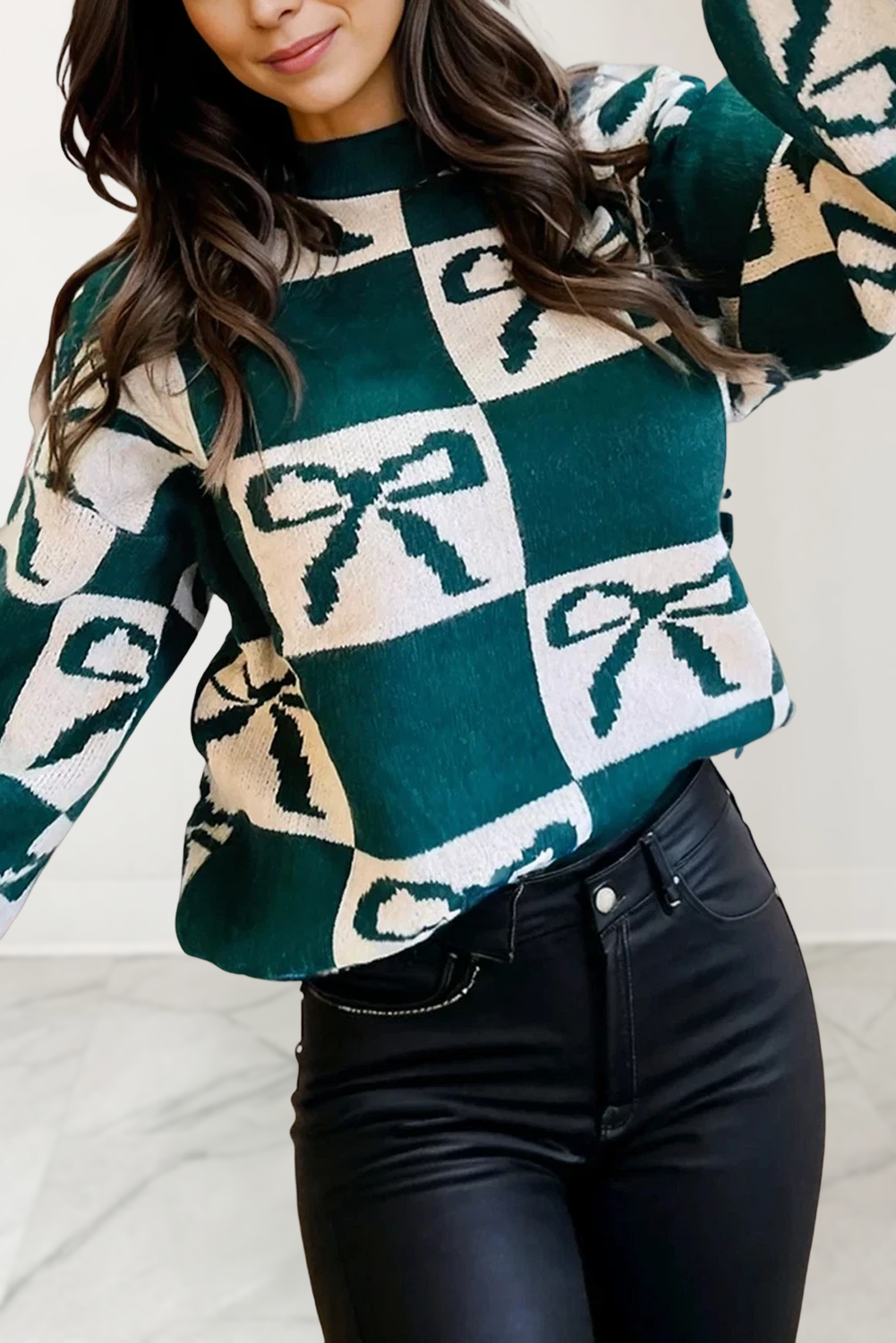 Coquette Check Sweater