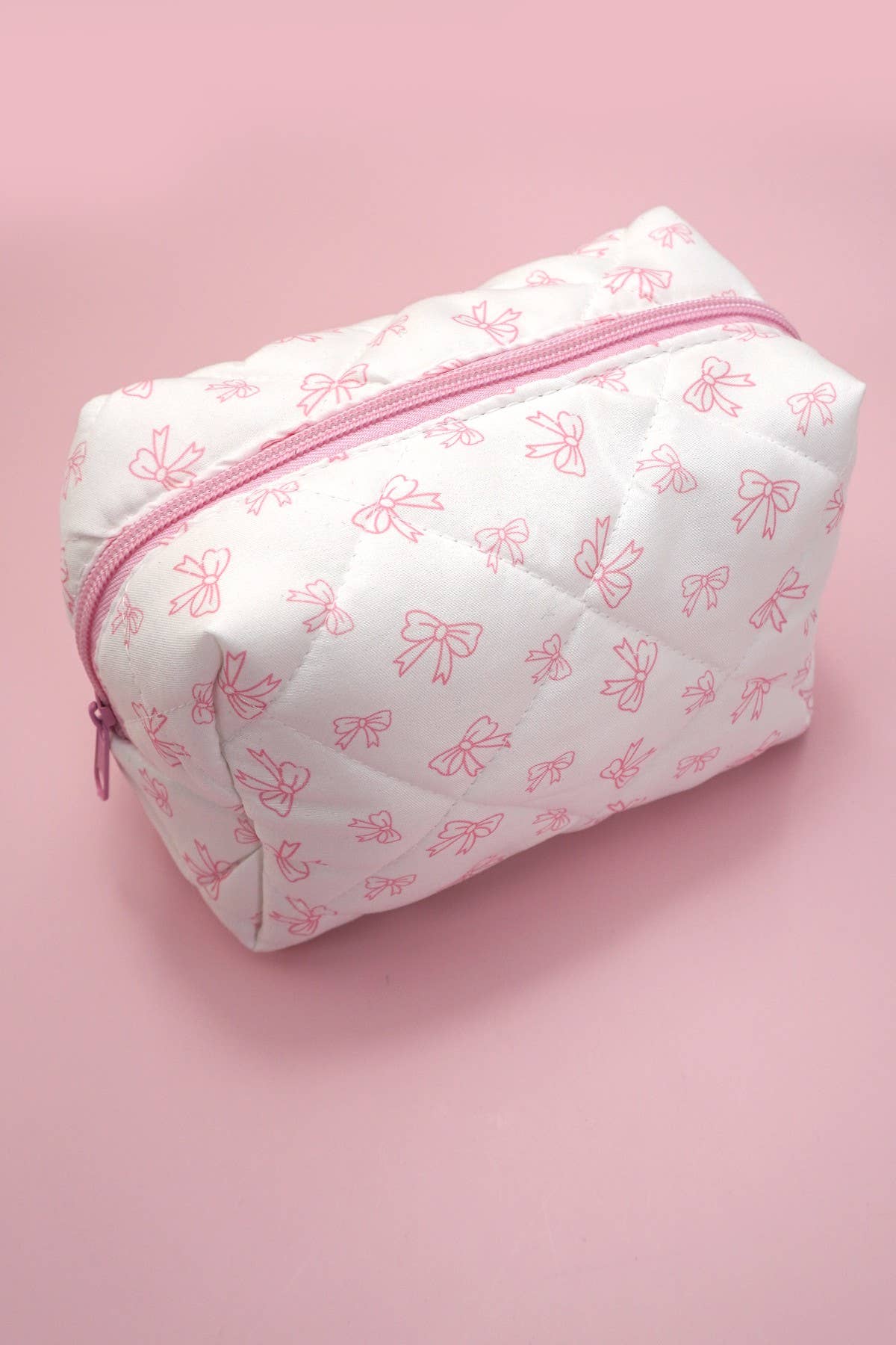 Pinky and the Bow Cosmetic Bag