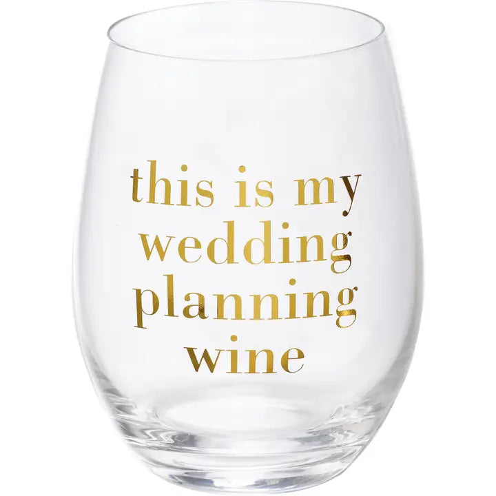 Wedding Planning Wine Glass