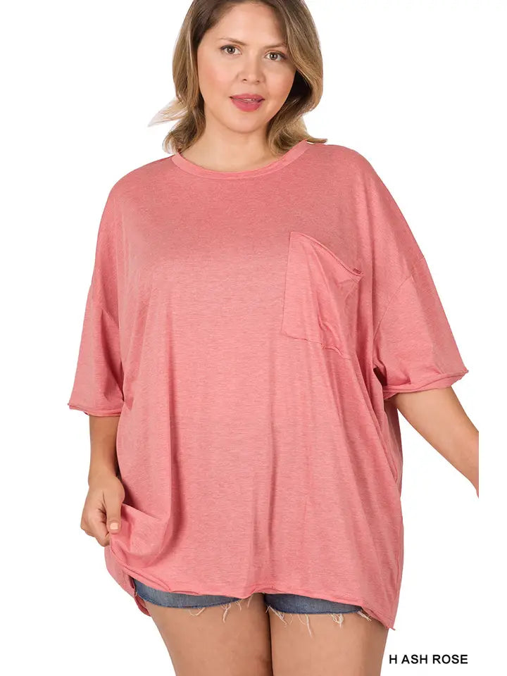 Blush & Breeze Oversized Tee