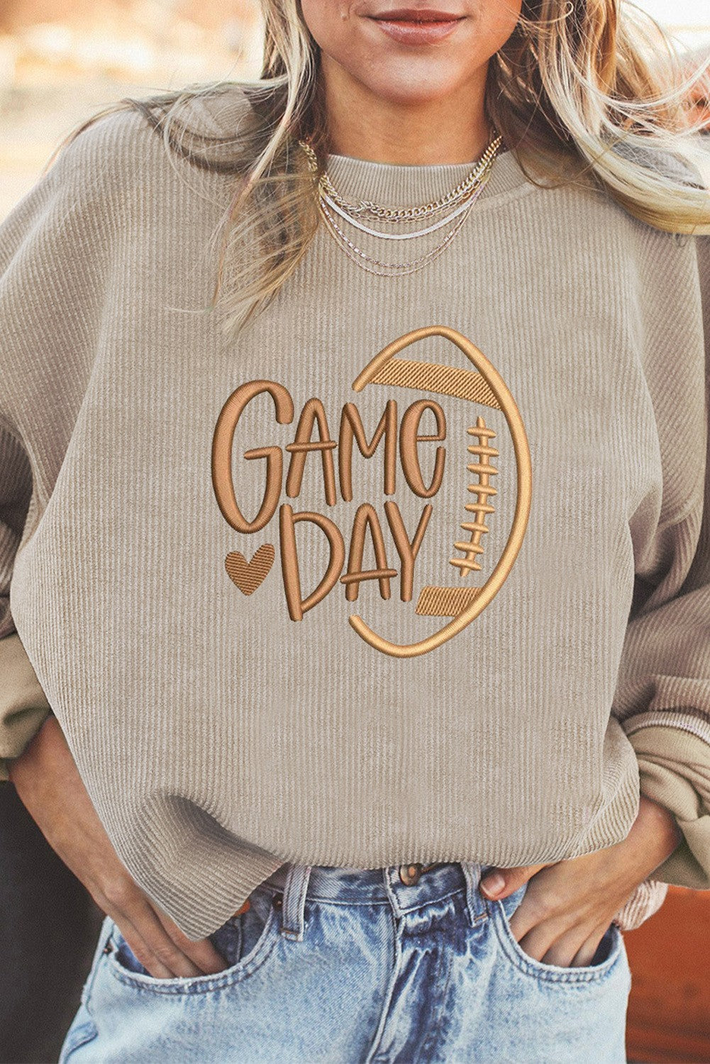 Game Day Corded Sweater