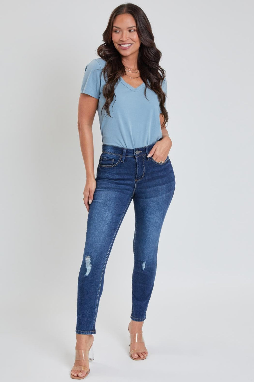 Petite Tummy Control Skinny Jeans