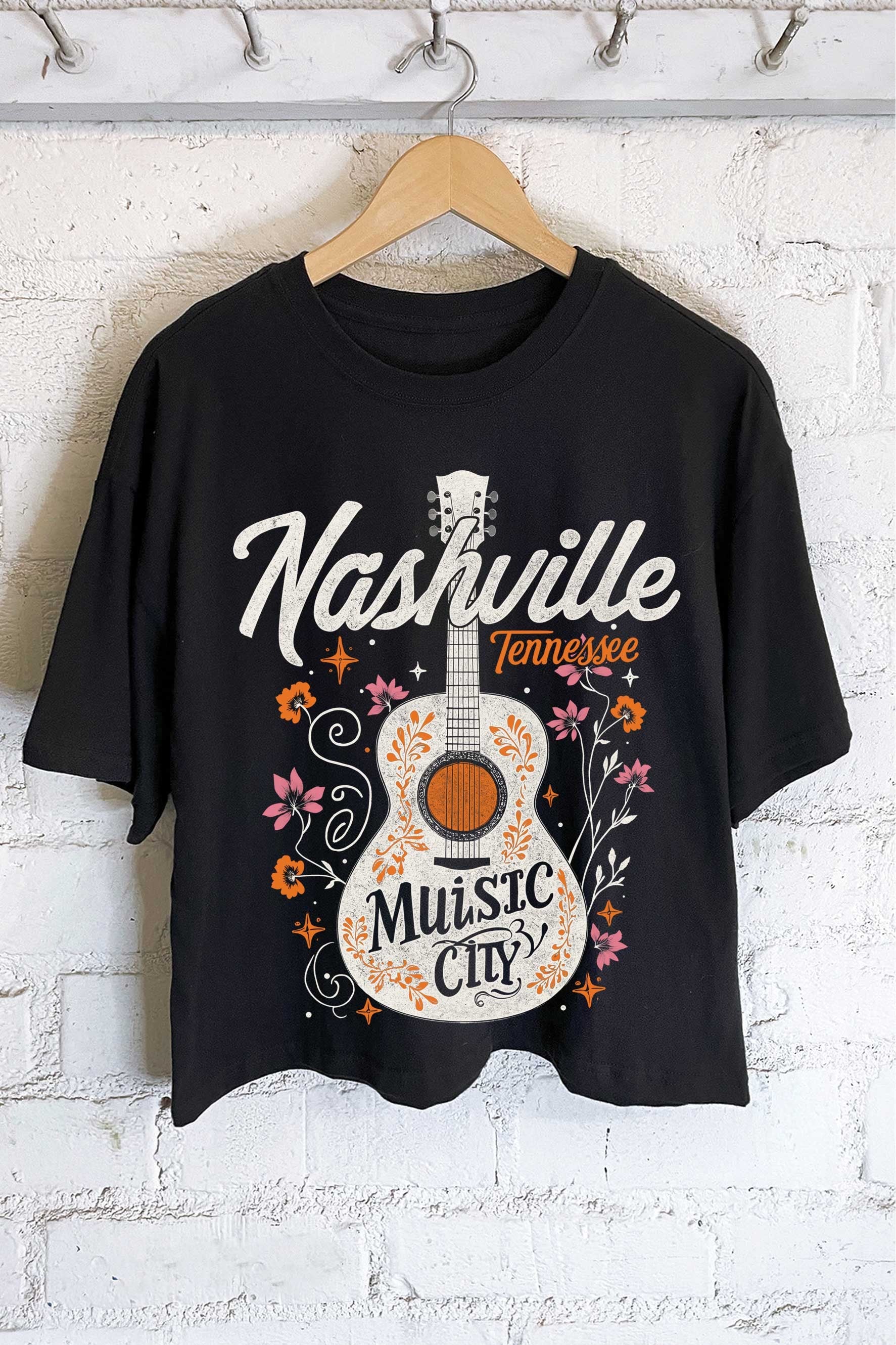 Nashville Melody Crop Tee