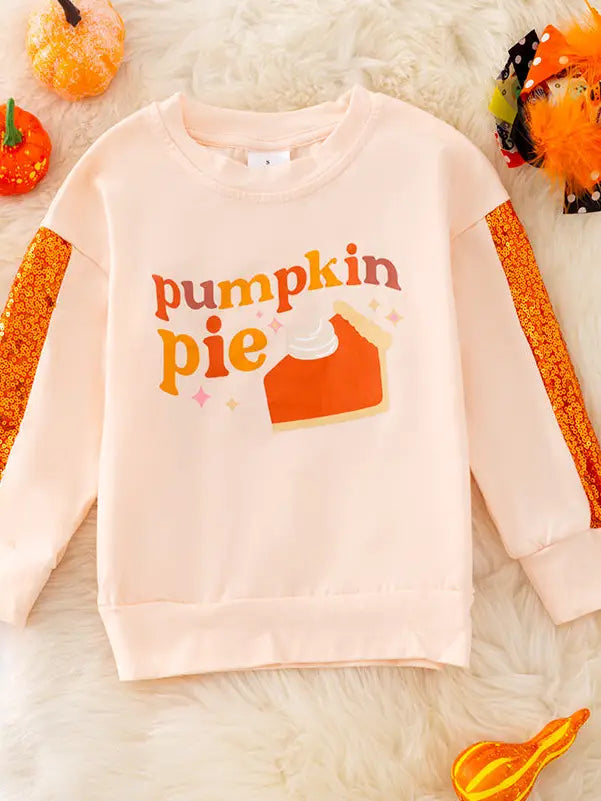 Sweet Pumpkin Sequins Sweatshirt