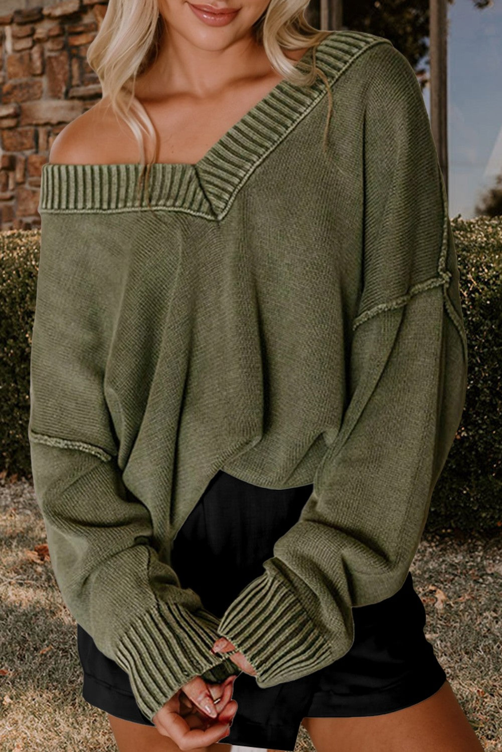 Washed Haze Oversized Sweater