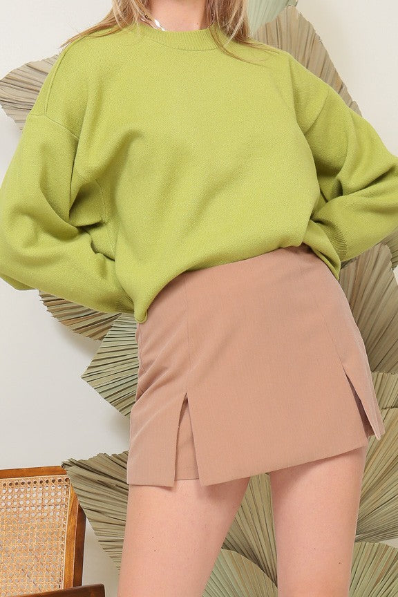 Double Take Mini Skirt